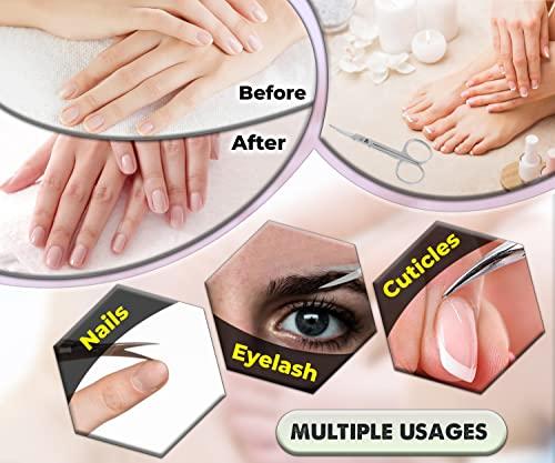 ARSUK ARSUK Cuticle Scissors Extra Fine Curved- Professional Manicure Scissors for Women Men Nails, Cuticles, Hang Nail- Sharp Thin Stainless Steel 3.75\" Long Right & Left Handed Tijera Para Cortar Cuticula