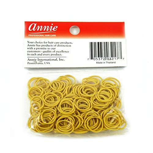 Annie ANNIE 300 RUBBER BANDS WHITE ASSORTED SIZE #3148 ELASTIC HAIR TIE