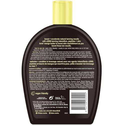B.TAN b.tan UV Tanning Bed Lotion | Darkest Tanning Lotion - Indoor Outdoor Tan Bronzer Accelerator, Best Browning Lotion, 12 Fl Oz