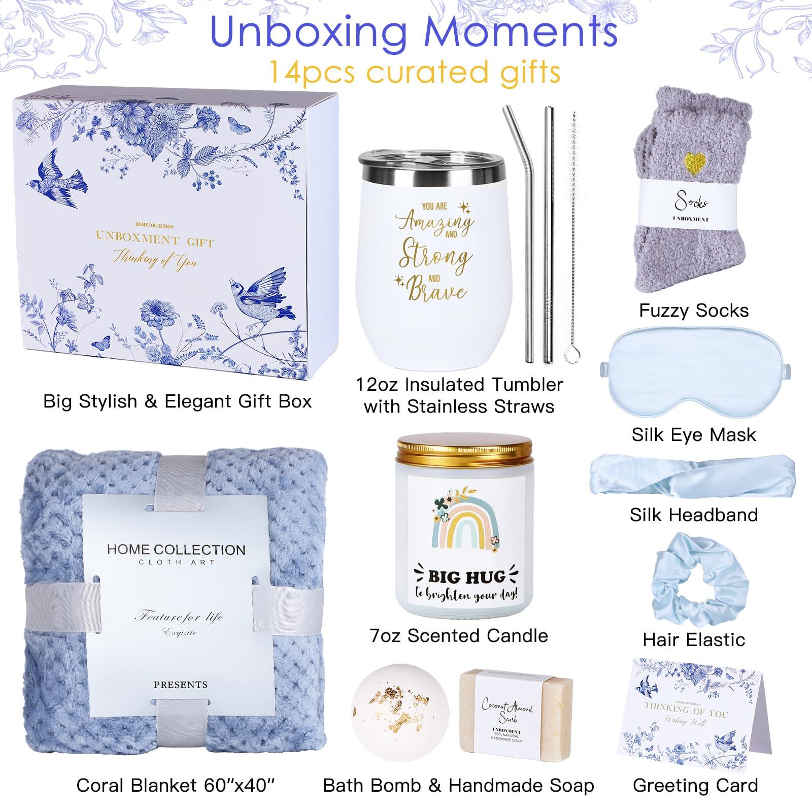 UNBOXMENT UNBOXMENT CARE PACKAGE FOR MEN AND WOMEN, FEEL BETTER GIFTS, GET WELL SOON GIFT BASKETS