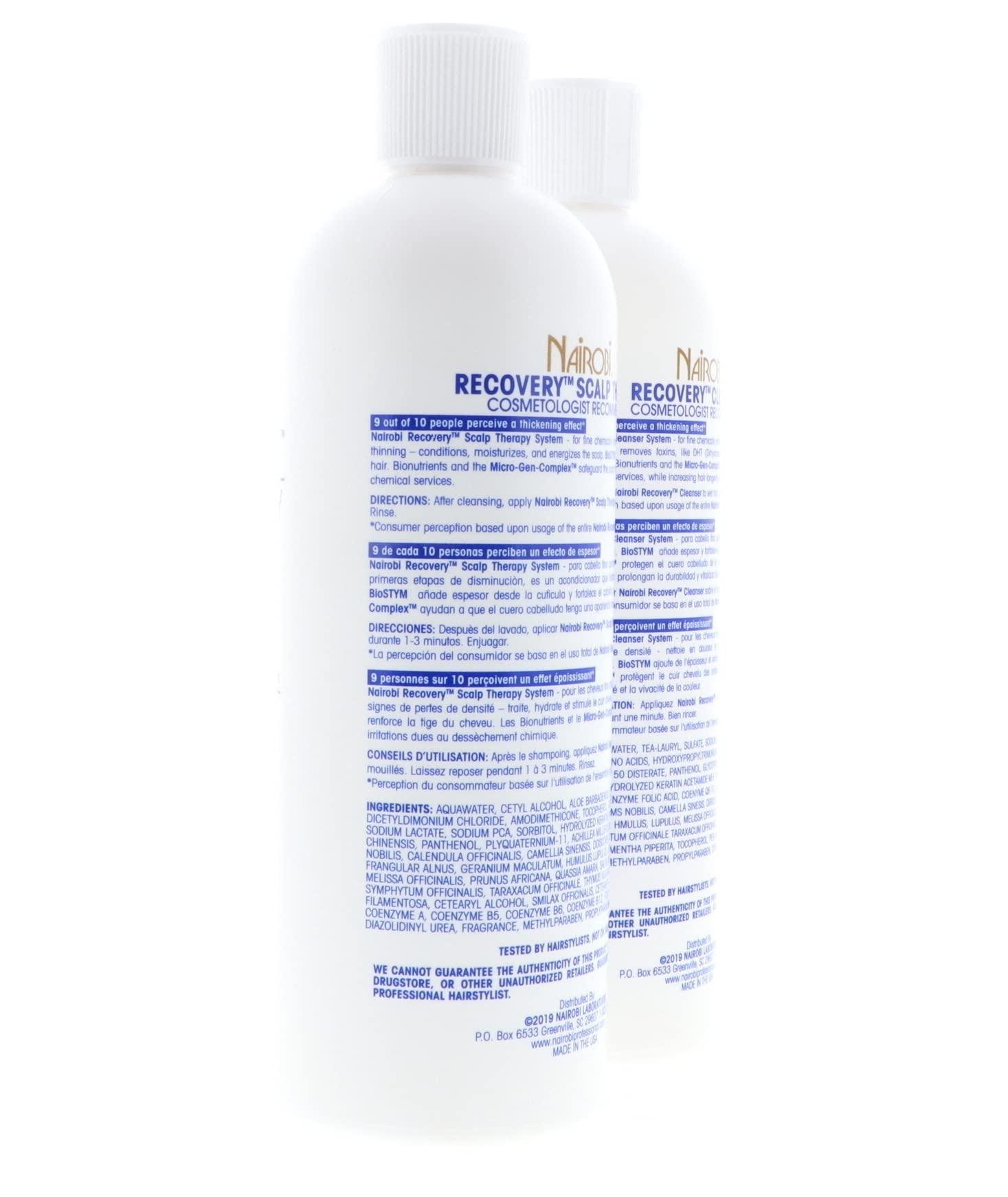 Nairobi Nairobi Recovery Cleanser Shampoo + Scalp Therapy Conditioner "SET" 16oz.Each