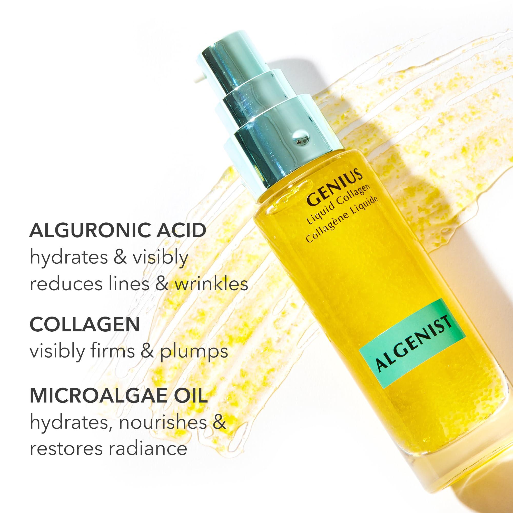 Algenist Algenist GENIUS Super Size Liquid Collagen Serum - Firming and Hydrating Face Serum with Collagen + Vitamin E - Helps Visibly Minimize Fine Lines + Wrinkles and Improve Elasticity (60ml)