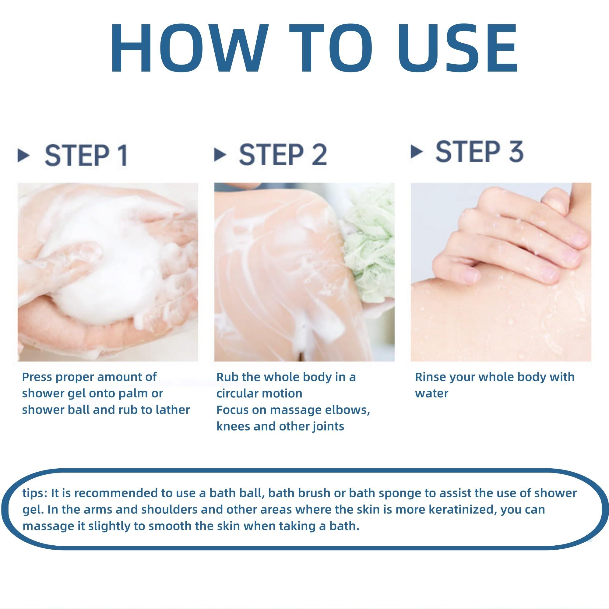 Shuyanly Premium Goat Milk & Nicotinamide Enriched Body Wash for Soft & Moisturized Skin Deep Cleansing Shower Gels (800, Grams)