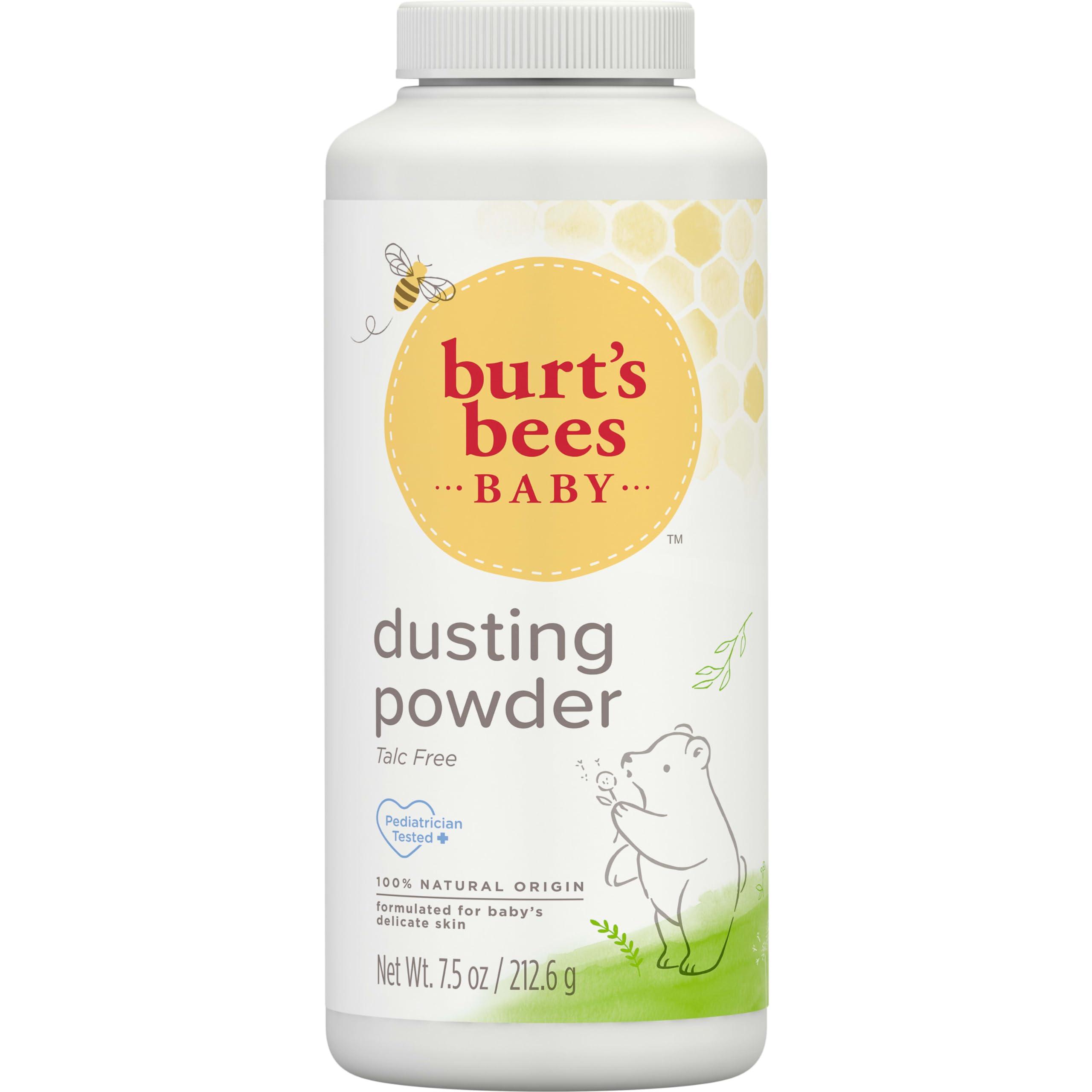 Burt\'s Bees Burt\'s Bees Baby Dusting Powder, 100% Natural Origin, Talc-Free, Pediatrician Tested, 7.5 Ounces, Pack May Very