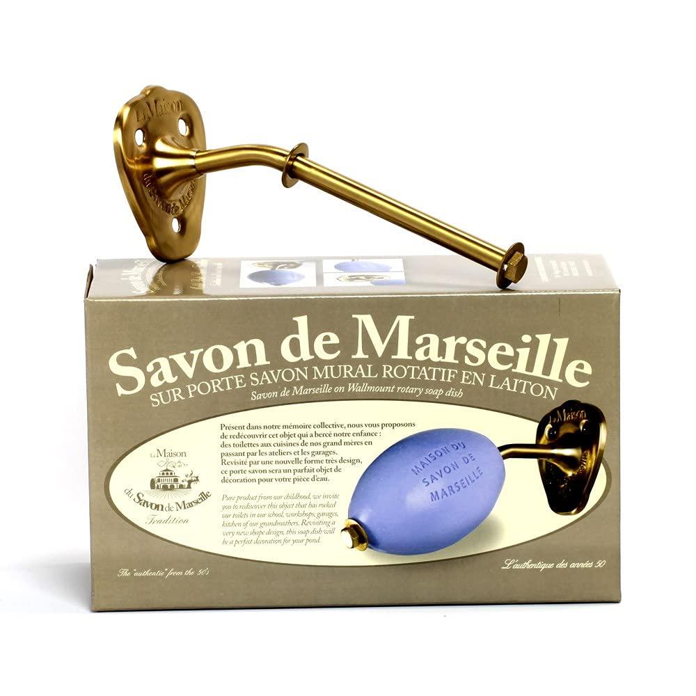 La Maison du Savon de Marseille Porte Savon Mural - Laiton