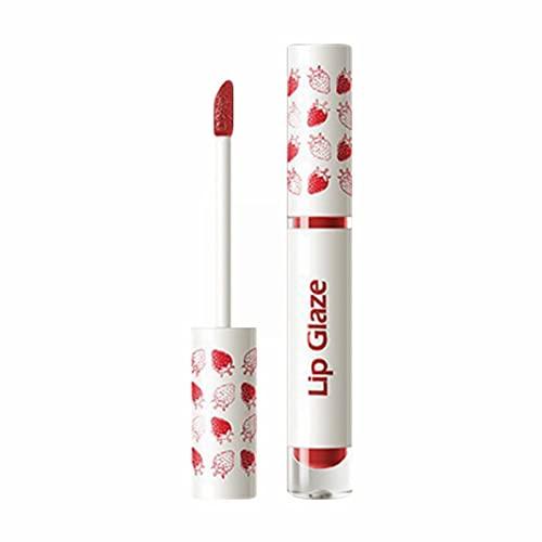 WGUST Lollipop Lipstick Moisturizing Lip Gloss Mirror Lip Glaze Full Run Does Not Fade Clear Lock Color Easy To Removal Lipstick 2ML Makeup Stack