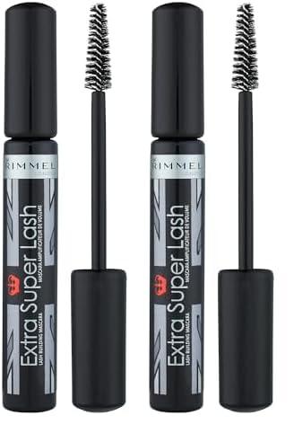 Rimmel Rimmel Extra Super Lash Mascara, Black, 0.27 Fluid Ounce (Pack of 2)