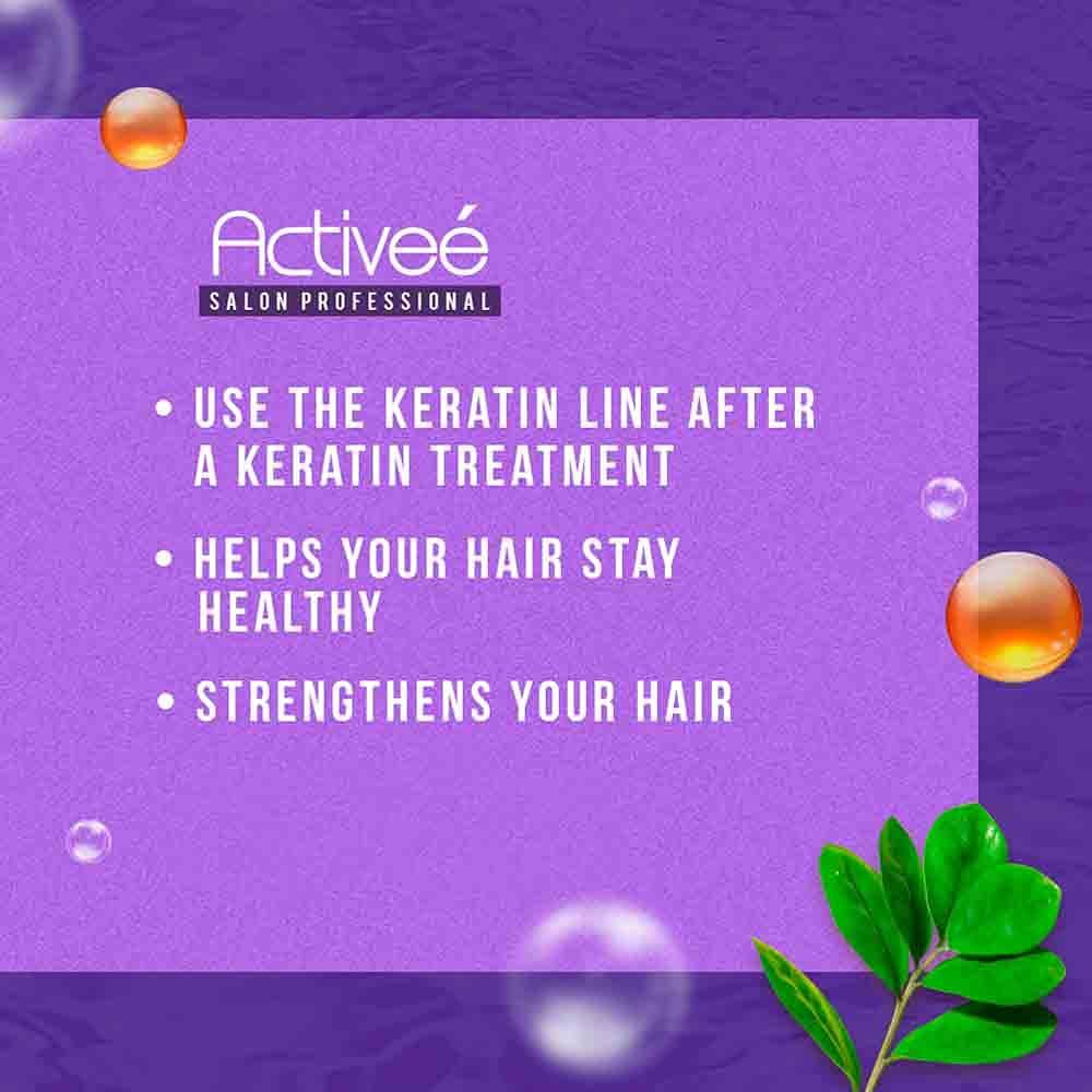 Activee Kit Activeé Keratin | Repairing technology Shampoo, Conditioner, Leave In Cream & Treatment