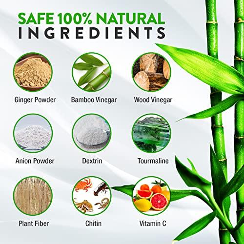 Rantherm Foot Paches, Premium Deep Cleansing Foot Pads, Bamboo Foot Paches, Ginger Foot Pads for Promoting Sleeping, Relieving Fatigue and Relaxing Muscles & Tendons and Eliminate Moisture 20 Packs