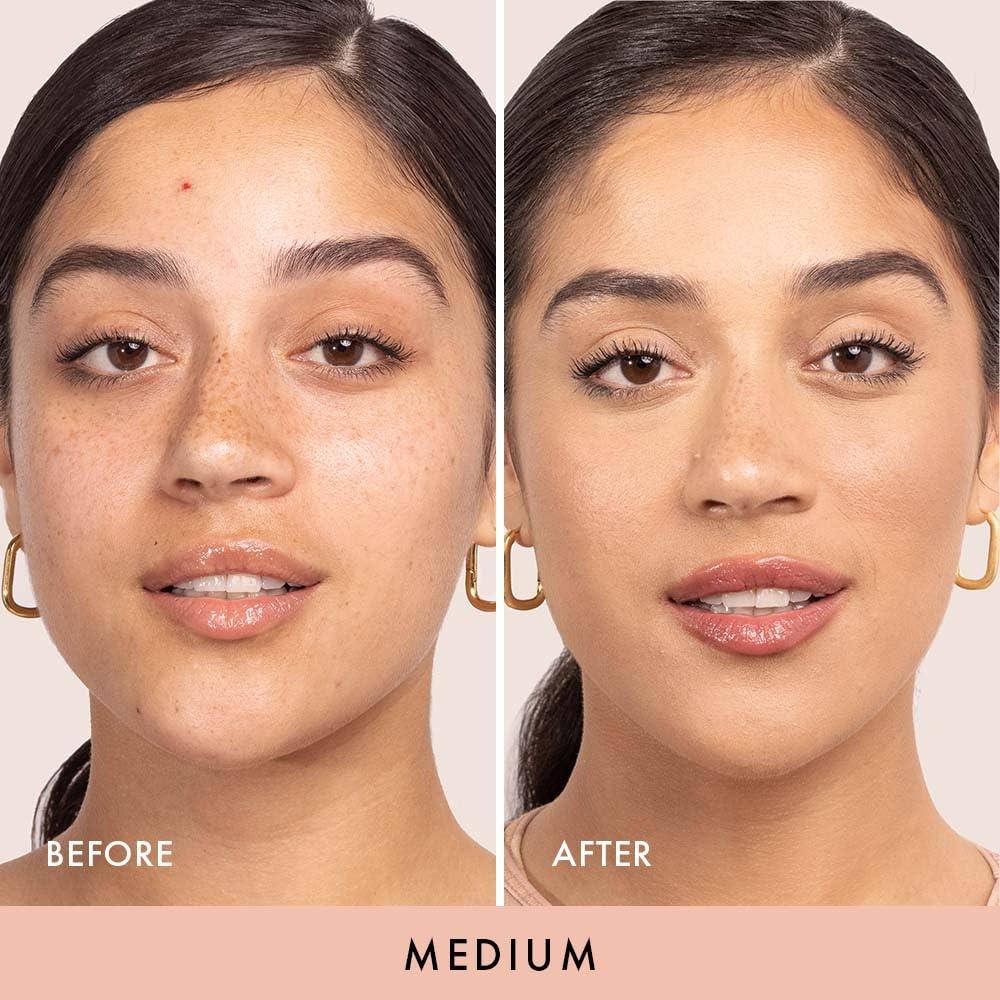 Wander Beauty Wander Beauty Wanderlust Powder Foundation - Medium - Blurs and Evens Skin Tone - Perfects and Hydrates With Hyaluronic Acid, Aloe, Honeysuckle, & Vitamin E - Lightweight, Buildable Coverage - 0.31 oz