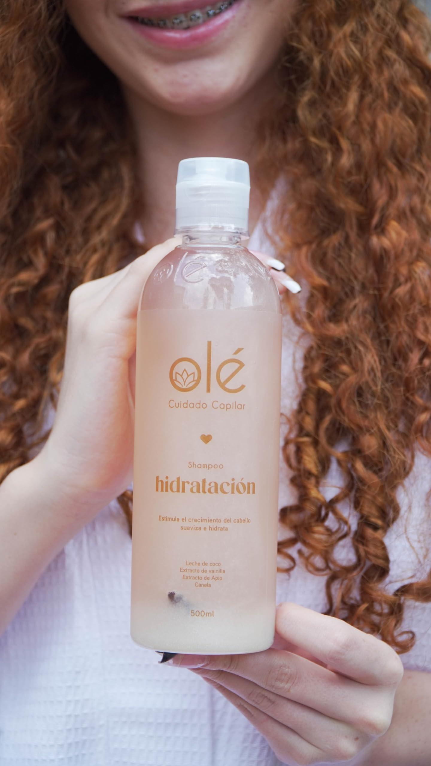 OL OL Shampoo Coconut, Cinnamon & Honey High HYDRATION | Formulated With Coco, Canela & Miel | for Stronger, Thicker and Longer Hair - Soft and Shine, Growth Shampoo.