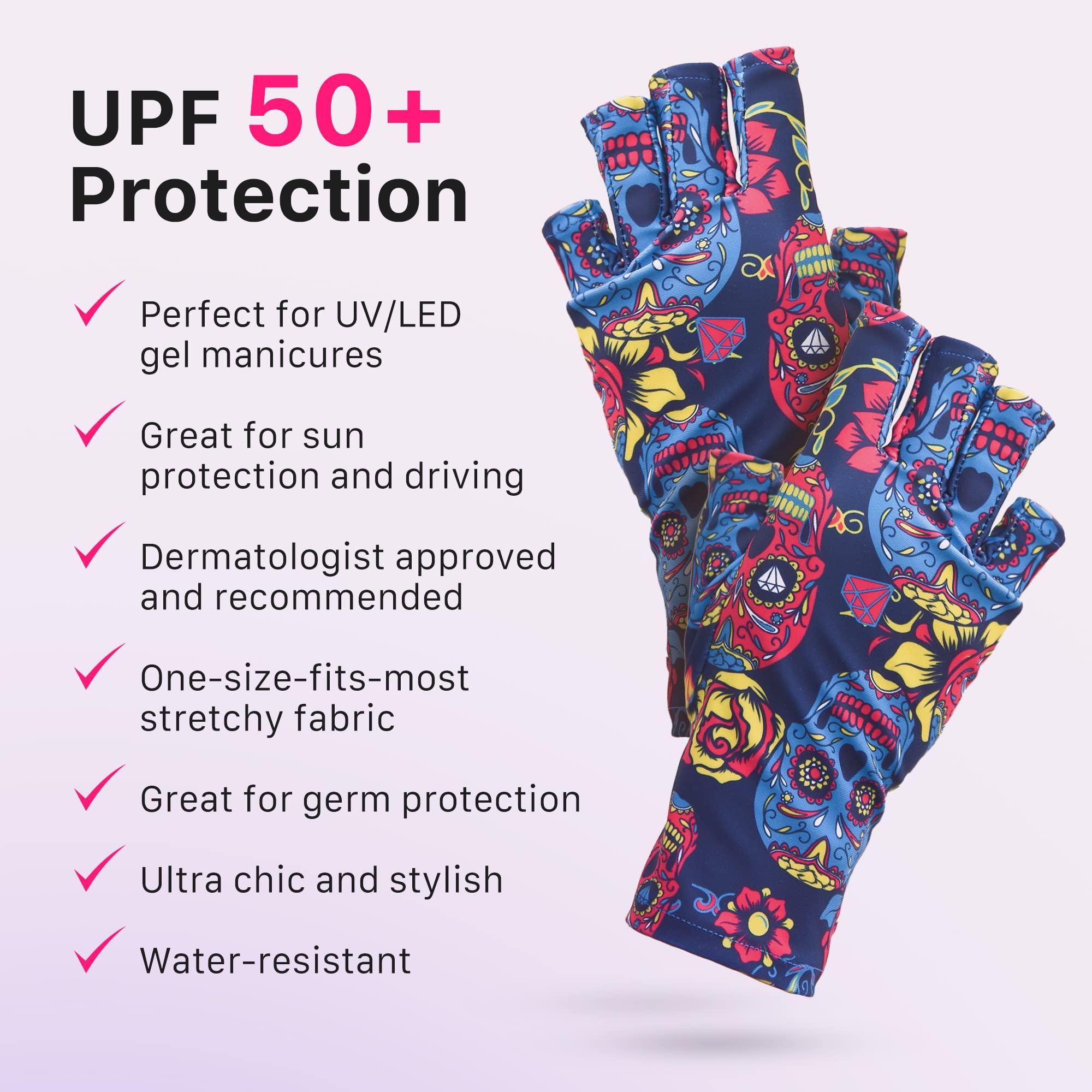 ManiGlovz ManiGlovz UV Protection Gloves for Nails - Royal Blue, One Size Fits All