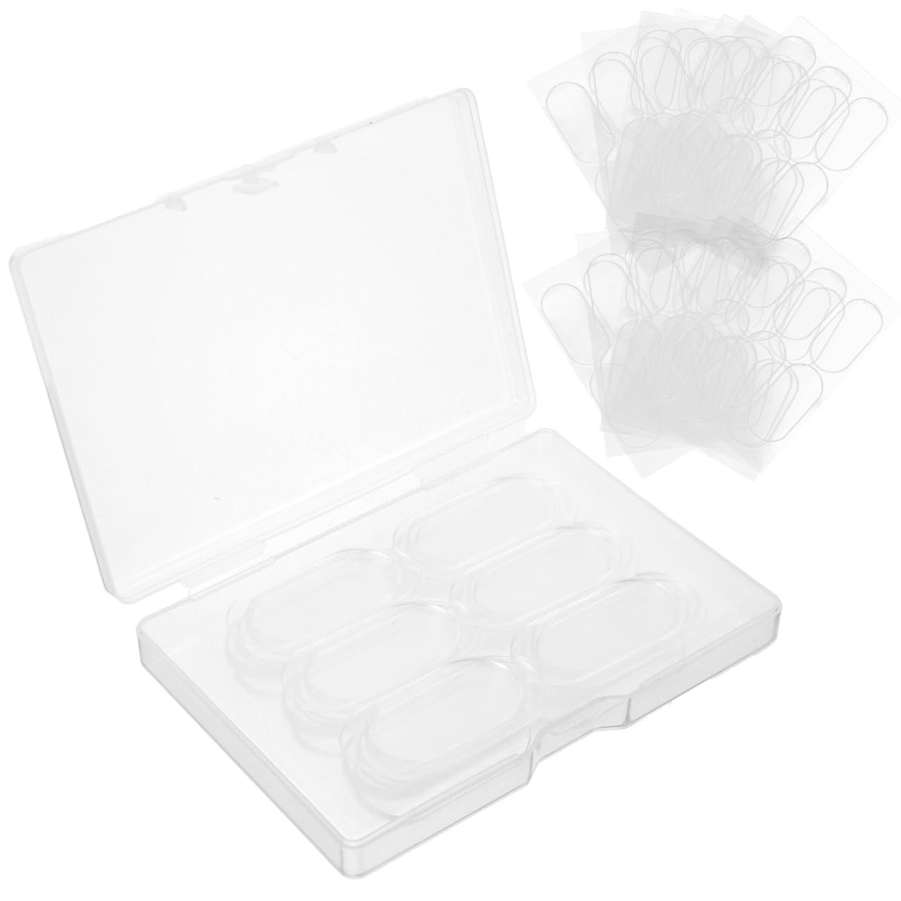 VILLCASE VILLCASE Women Ear Tape, 60pcs Ear Stickers Silicone Patches Ear Supply Ear Tape Cosmetics Ear Patch Correction Ear Patch Sticker Makeup Vertical Earmuffs Cosmetics Ear Tape