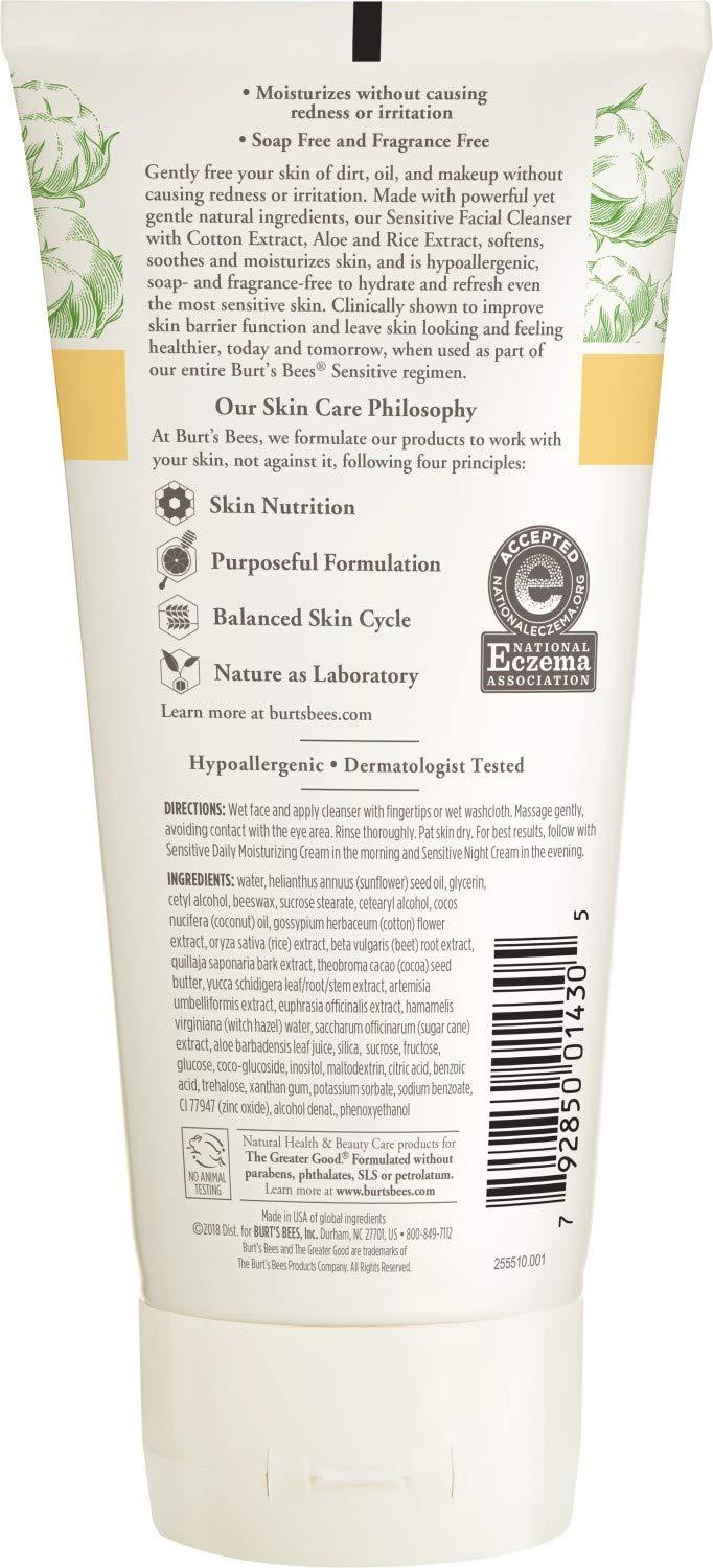 Burt's Bees Burt's Bees Face Cleanser for Sensitive Skin, 6 Oz (Package May Vary)