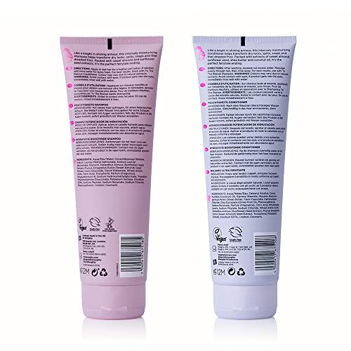 Noughty Noughty 97% Natural To The Rescue Shampoo and Conditioner, Replenishes Lost Moisture with Sweet Almond and Sunflower Seed, Sulphate Free Vegan Haircare 2 x 250ml
