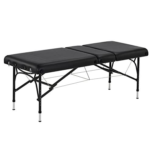 Master Massage Master Massage Violet-Tilt 29.5''Liftback Tilting Salon Aluminum Massage Table Package(Black)