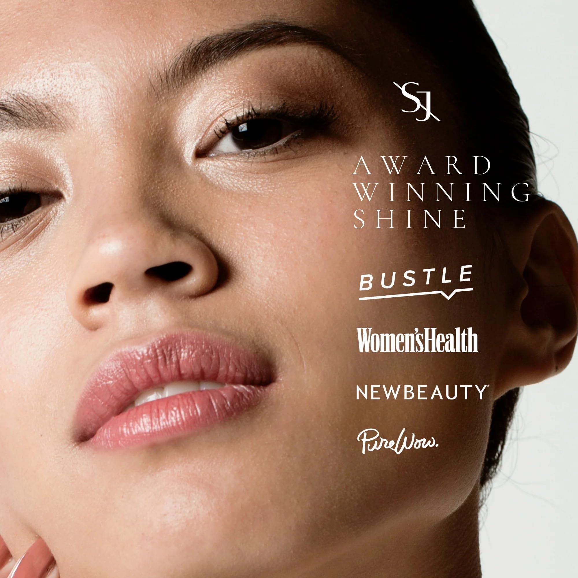 SAINT JANE SAINT JANE - Luxury Lip Oil (Bliss) + Sun Ritual Pore Smoothing SPF 30 Mineral Sunscreen | Luxury, Floral-Infused, Clean Skincare