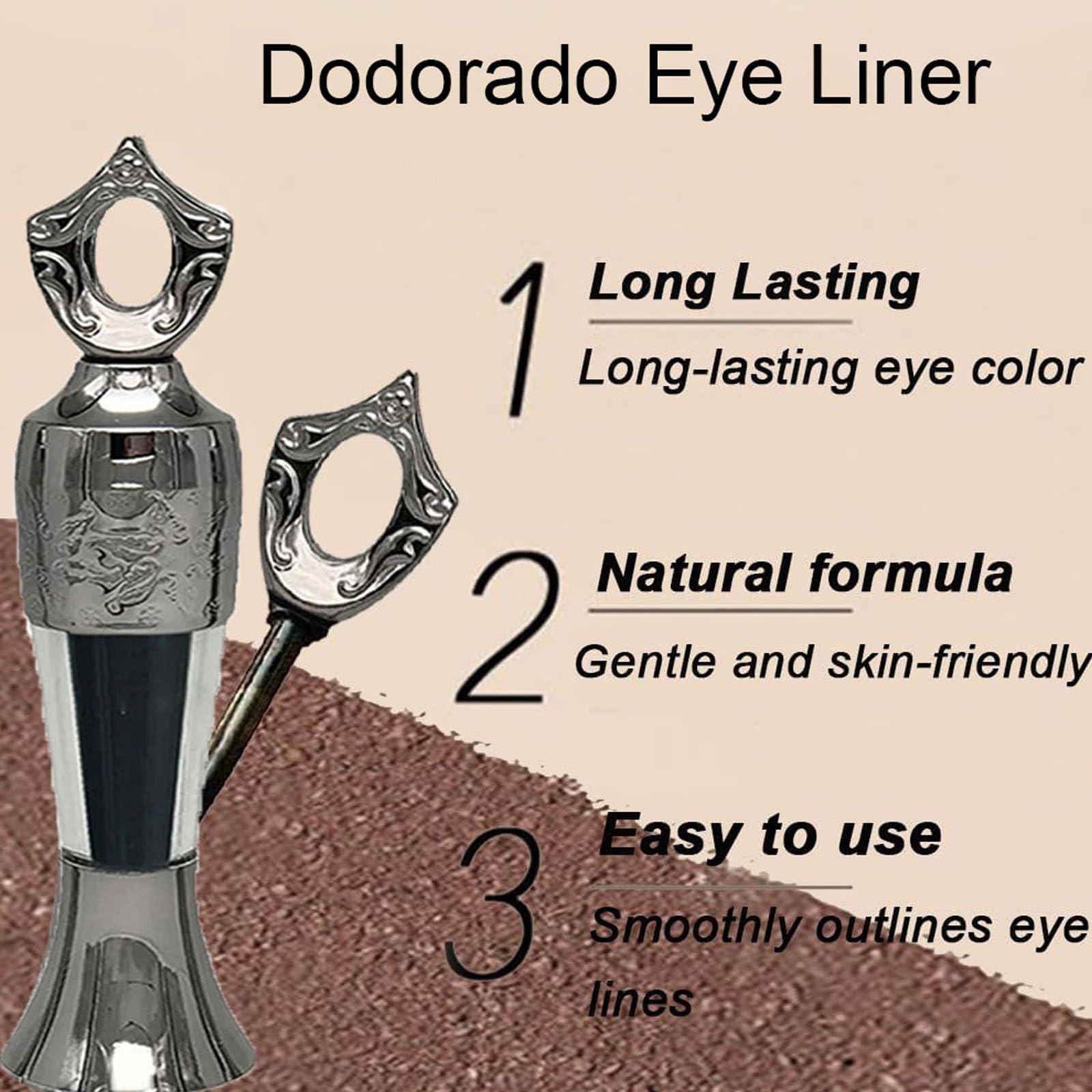 Vlrbfl Powder Eyeliner, Eye Liner, Handmade 100% Natural Eyeliner Powder, Long-Lasting Eyeliner Arabic Eyeliner Powder for Natural Makeup, Long-Wearing, Smudge-Proof (Black)