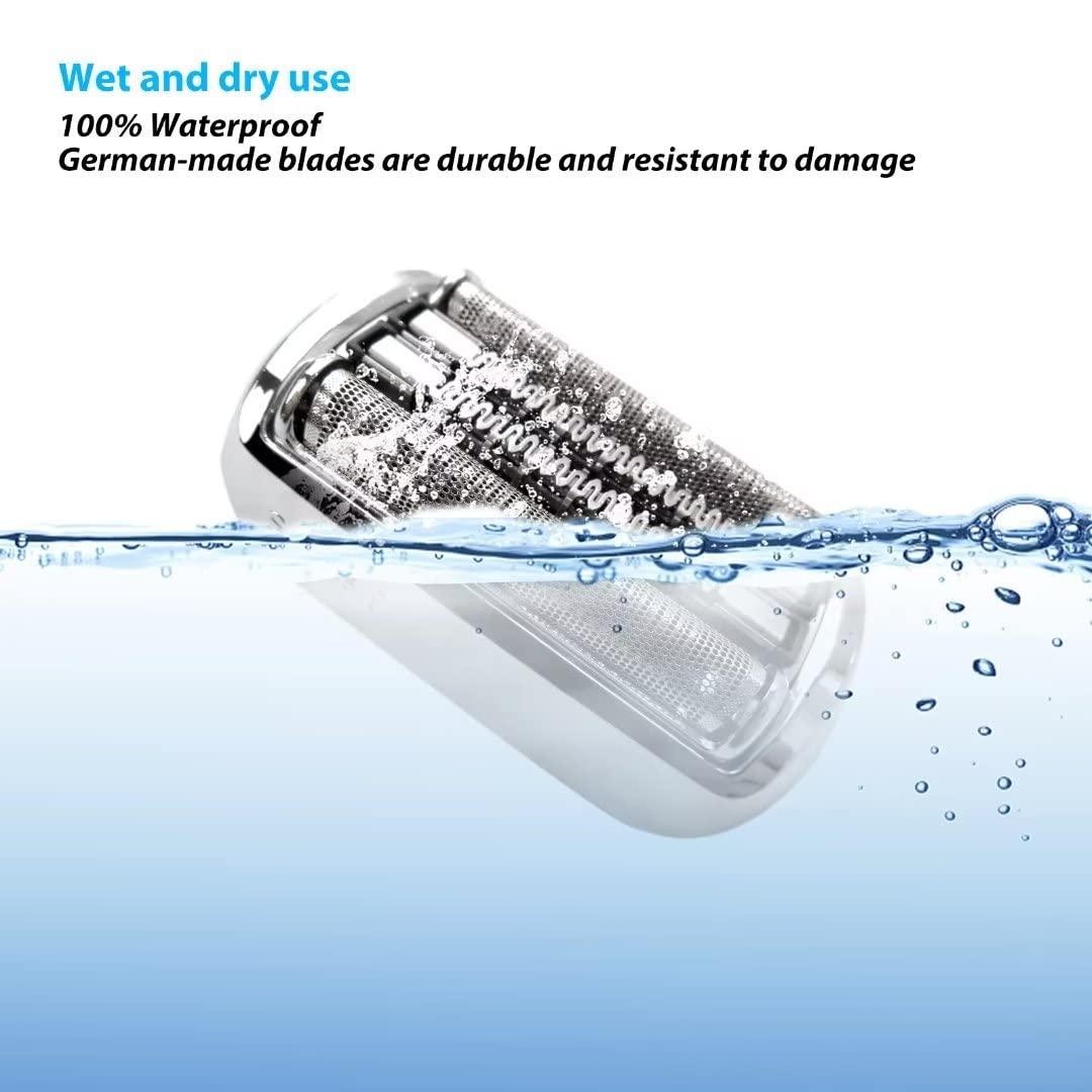 Gxcdizx Series 9 Electric Shaver Replacement Head - 92M - for all Braun Series 9 Electric Razors 9290cc, 9291cc, 9370cc, 9293s, 9385cc, 9390cc, 9330s, 9296cc (Silver)
