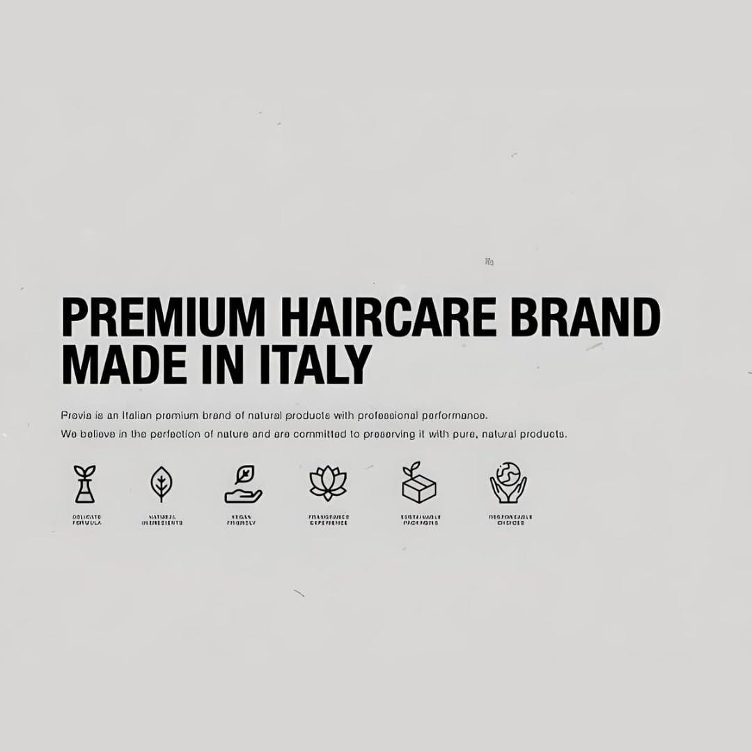 PREVIA PREVIA Energising Shampoo for Thinning Hair Loss Treatment Vegan Formula with Natural Stem Cells Sulfate and Paraben Free for Thicker Fuller Hair Strengthens Roots and Promotes Hair Growth 8.45 oz