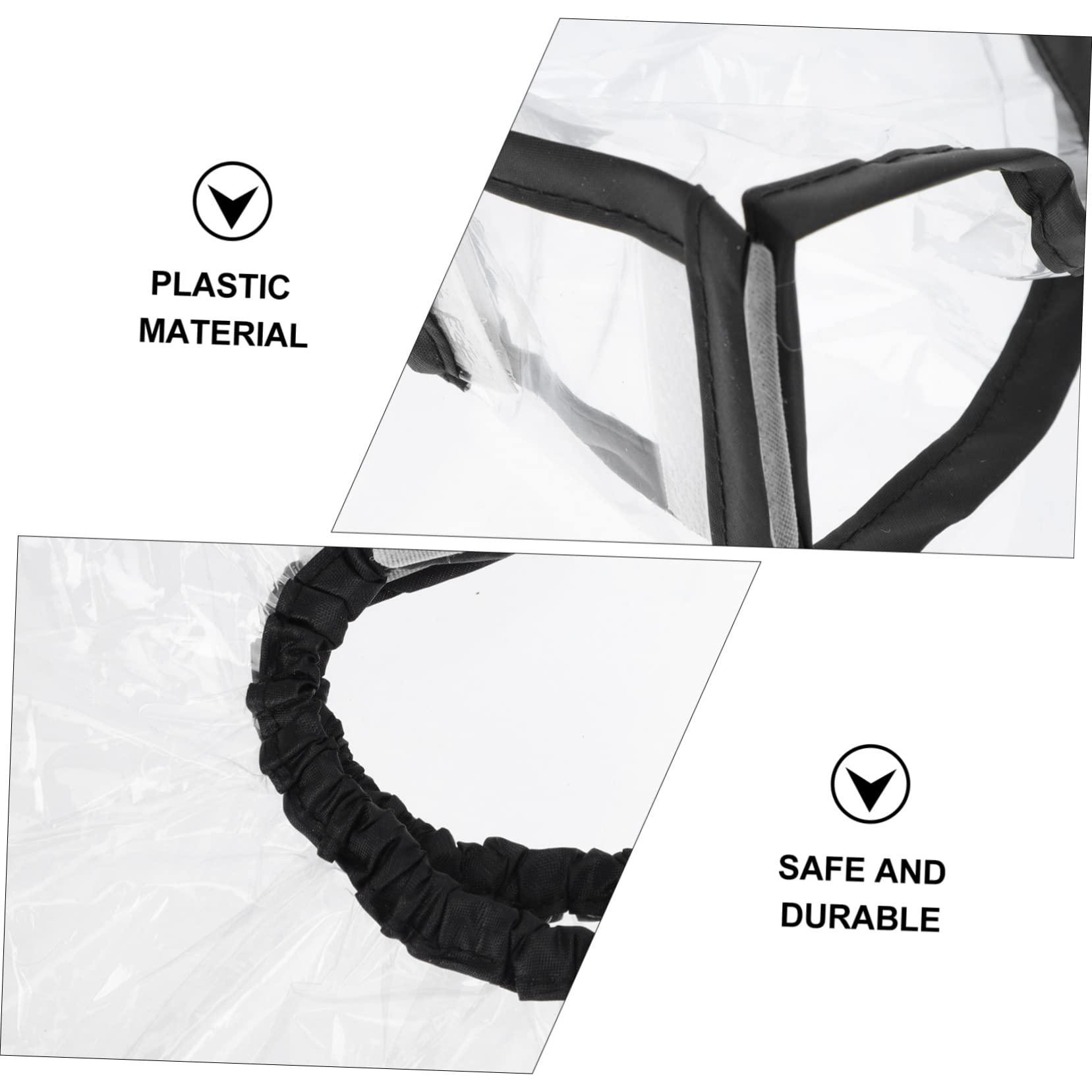 Beaupretty Beaupretty 2pcs Shampoo Funnel Barber Dye Washing Funnel Shampoo Washing Cape Shampoo Cape Barber Cape Salon Funnel Adjustable Clear Shampoo Sheer Cape Shawl Plastic Dye or Hair Bib