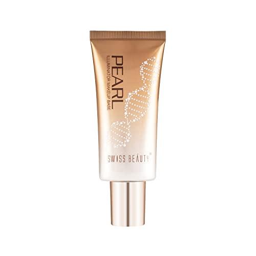 SWISS BEAUTY Swiss Beauty Pearl illuminator Makeup Base Liquid (Silver Pink, 35 g)