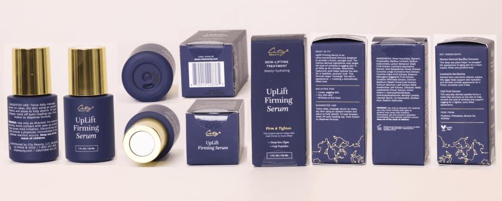 City Beauty City Beauty UpLift Firming Serum - Face Serum - Lift & Tighten - Natural Sagging Skin Solution with Deep-Sea Extracts - Visibly Smooth Fine Lines & Wrinkles - - Cruelty-Free Skin Care