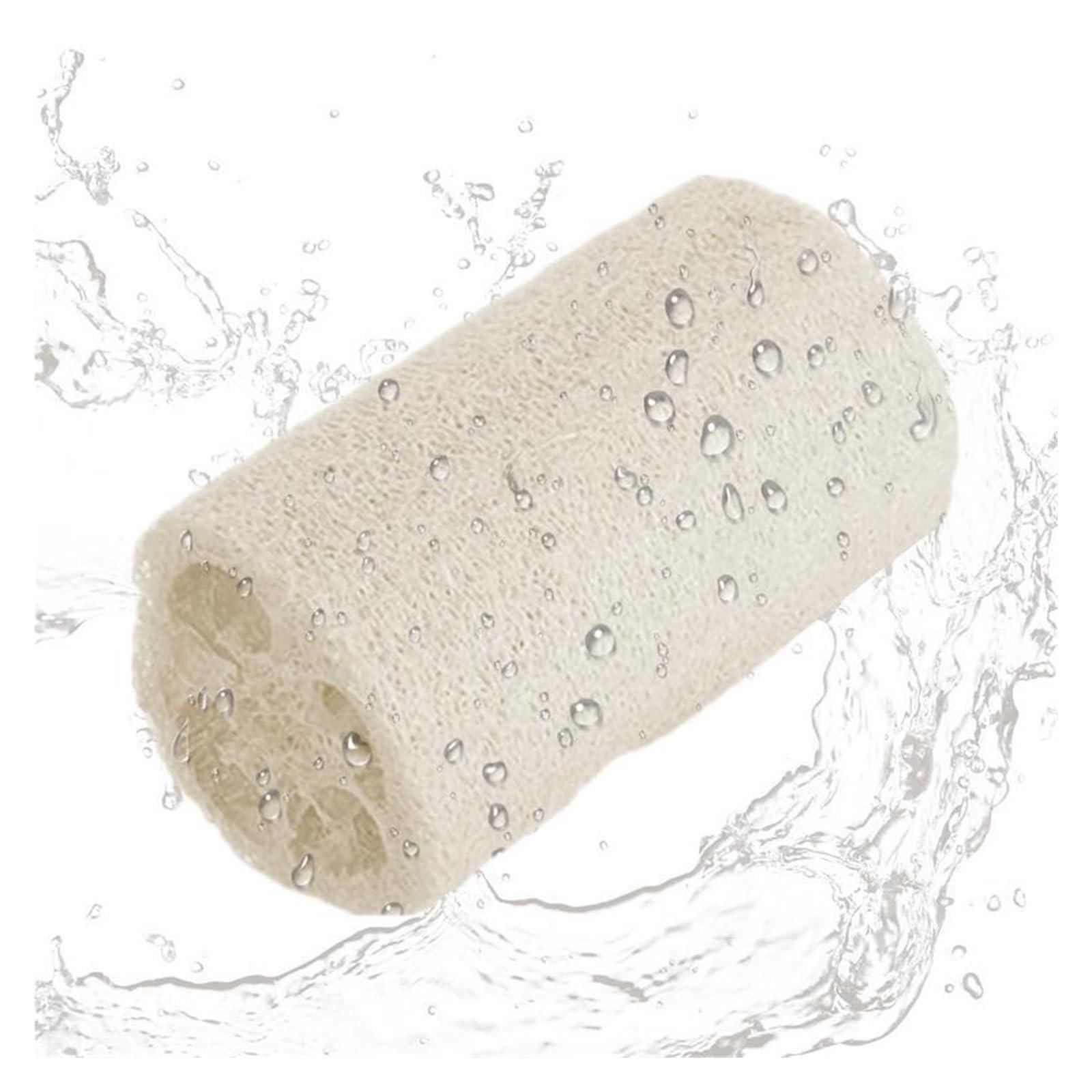 CLENEA 1pcs Natural Loofah Sponge Organic Loofah Sponge Organic Luffa Bath Shower Sponge Exfoliator Scrubber
