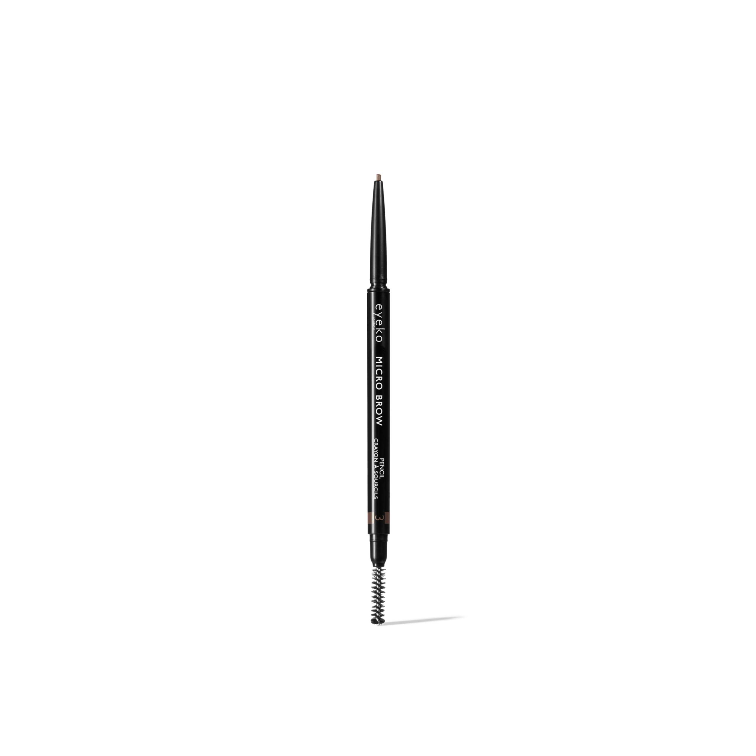 Eyeko Eyeko Micro Brow Pencil - 3 Neutral Medium Brown - Natural Precision for Eyebrows - Draw Hair-Like Strokes - Vegan