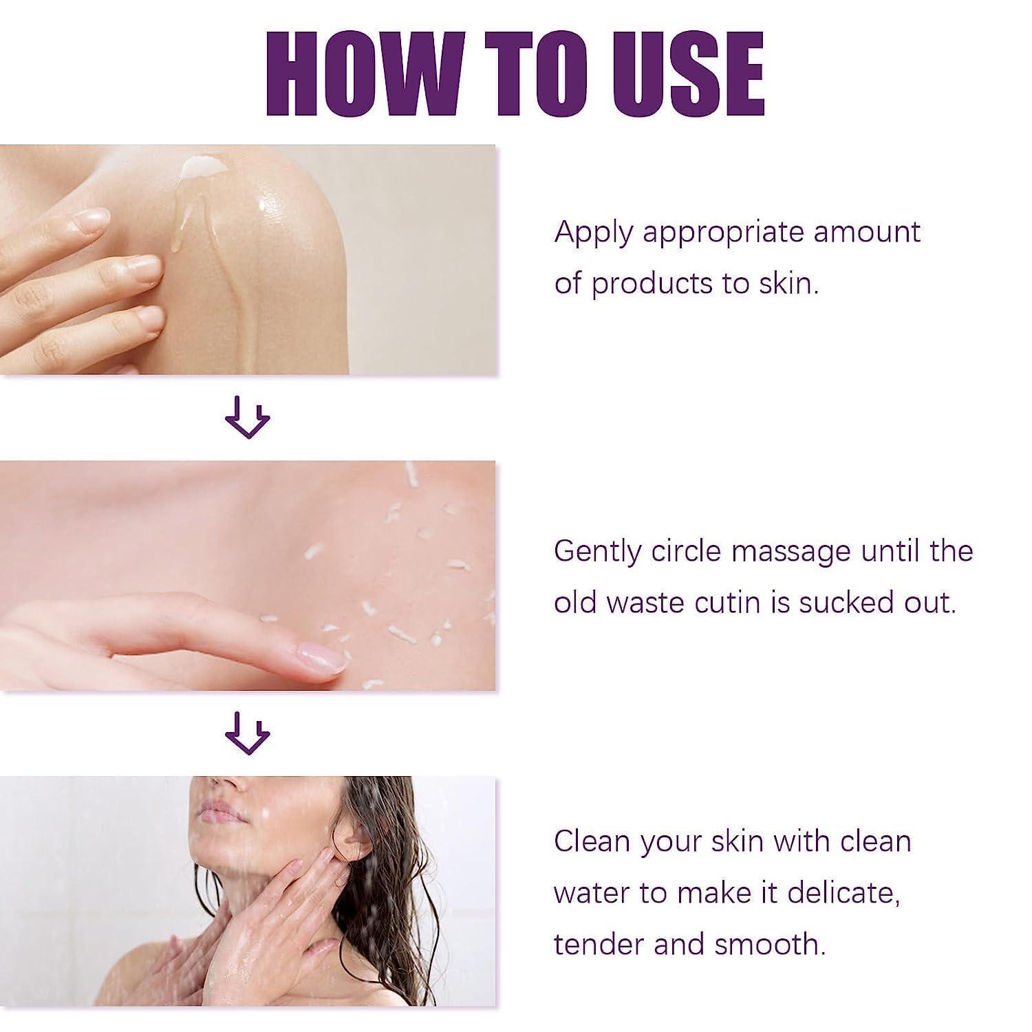 KLOUYHTY Mud Scrub Cream,Rubbing Mud Gel,Mud Rub Gel Body Exfoliator Scrub,Skin Cleansing Gel Mud Rub,Exfoliator Body Scrub,Peach Body Mud Rub Scrub,Remove Exfoliate,Improves Tone& Texture (Floral)