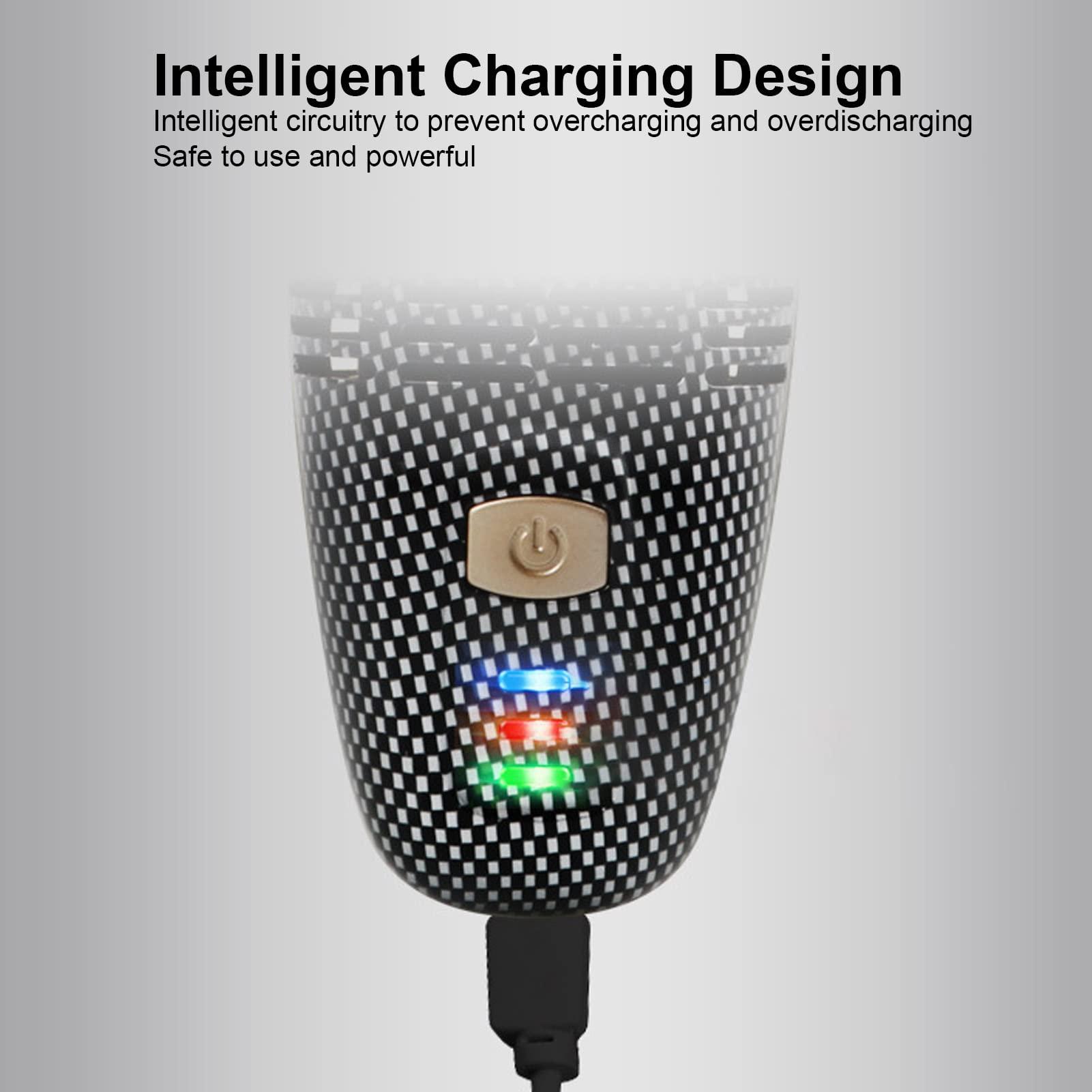 Diydeg Diydeg Electric Hair Clipper, USB Recharge Light Vacuum Hair Trimmer with Automatic Hair Suction, Electric Body Hair Trimmer with 4 Guide Combs, Cordless Haircut Toddler Haircut Kit