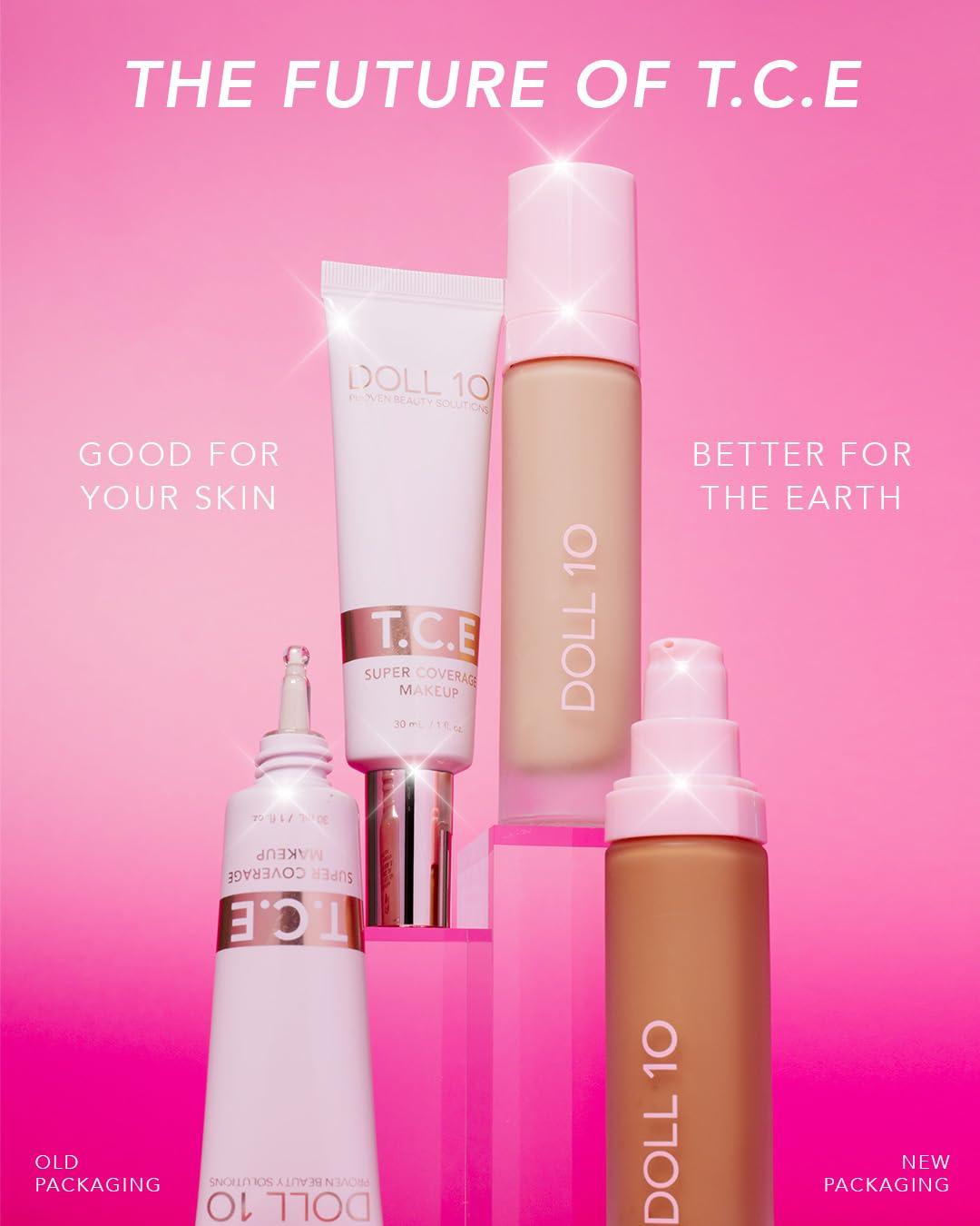 DOLL 10 NO. T.C.E This Covers Everything Super Coverage Serum Makeup with Peptides (Fair/Light, One Size)