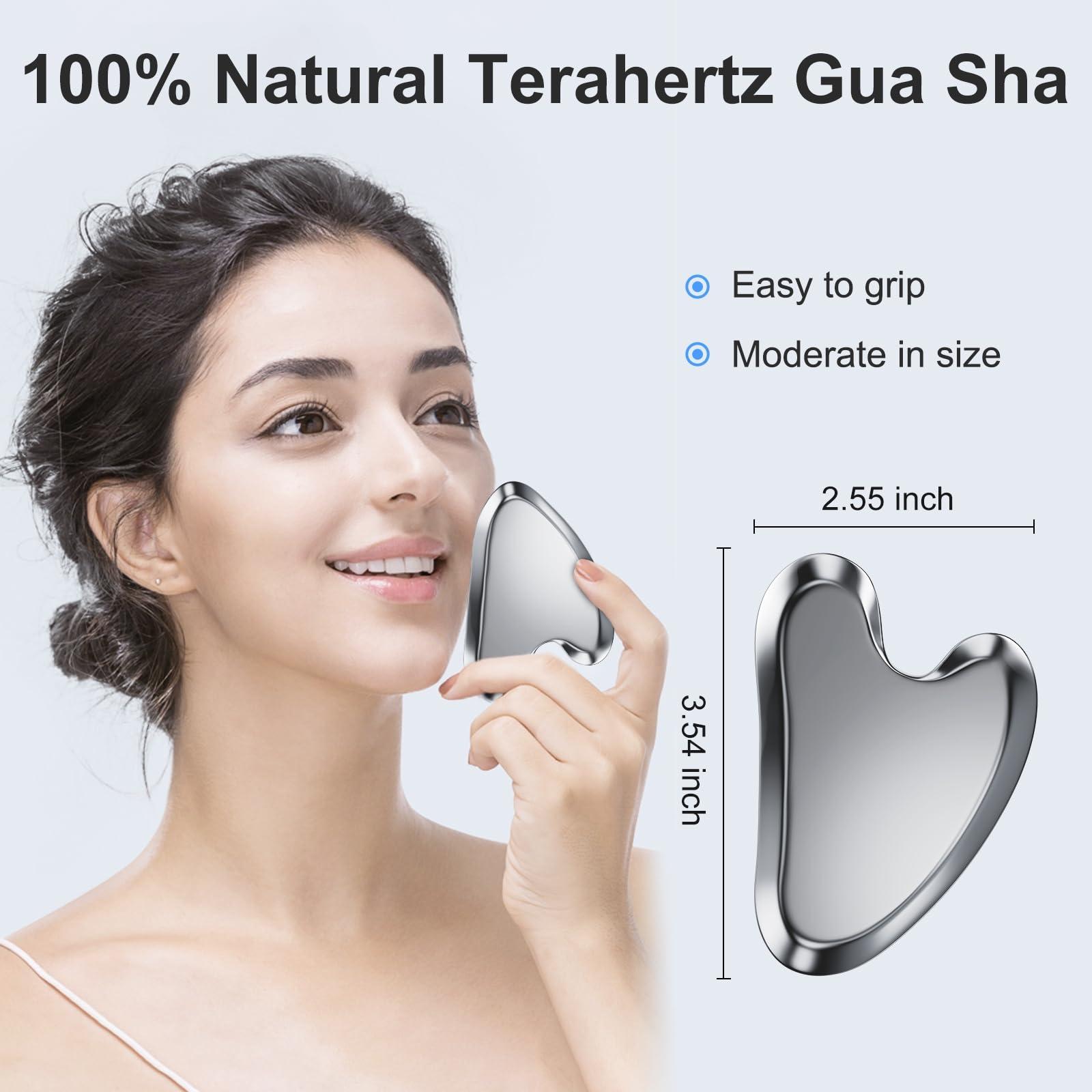 ZminRN ZminRN Terahertz Gua Sha Facial Tools Guasha Tool for Face Body Gua Sha Stone Lymphatic Drainage Massager