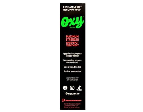 Unknown OXY Acne Medication Maximum Strength Rapid spot treatment 1 OZ (Pack of 2)