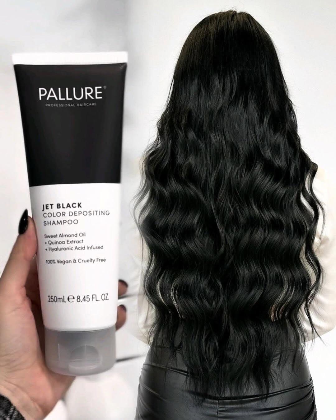 Pallure Pallure Jet Black Color Depositing Shampoo, 250 ml