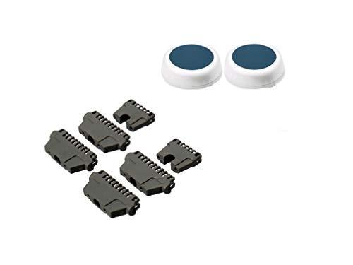 USonline911 4 Wide &2 Narrow Replacement Thermicon Refill Tips + 2 Small Buffer Refills for Nono Hair Removal Epilator 8800 MINI Pro 3 and Pro 5