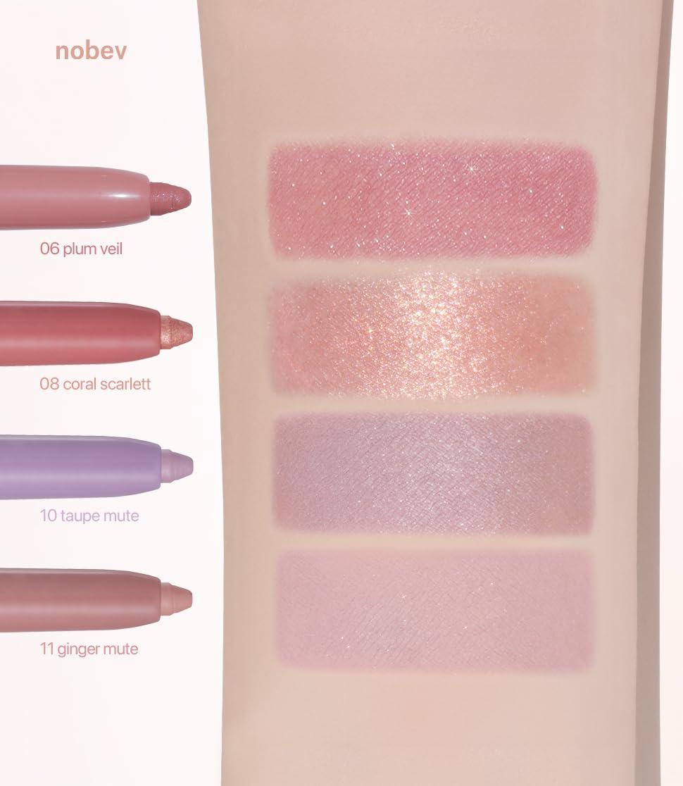 Nobev Under Eye Master 10 colors (03 everything) | Smooth Long Lasting Dual Tip Highlighter for Your Under Eye | Korean Aegyo Sal Eye Shadow