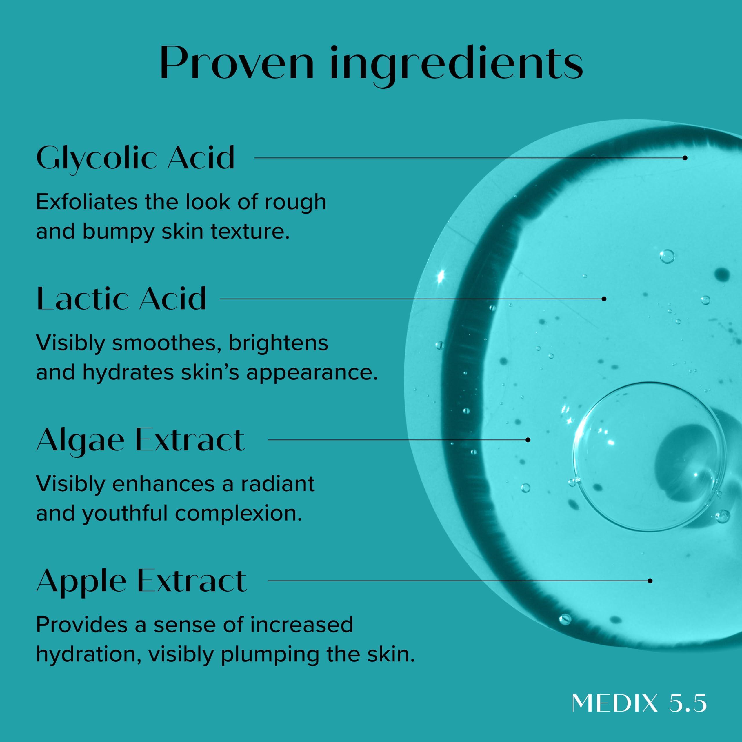 Medix 5.5 Medix 5.5 Anti Aging Body & Face Serum 3PC Bundle, 10% AHA Exfoliating Serum + 3% Hyaluronic Acid Hydrating Serum + 20% Vitamin F Oil Body Booster & Facial Serum For Daily Skin Care Routine