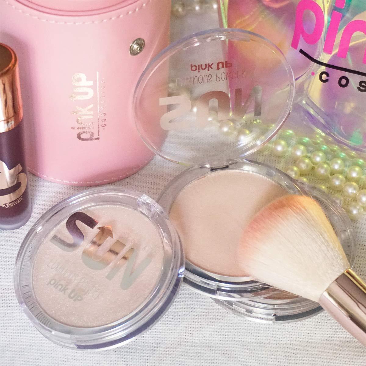 Pink Up PINK UP Luminous Powder| Highlighter Make Up| HighLight | Powder Illuminator| Provides luminosity to the face| High pigmentation| Luminous finish| Model PKIP01