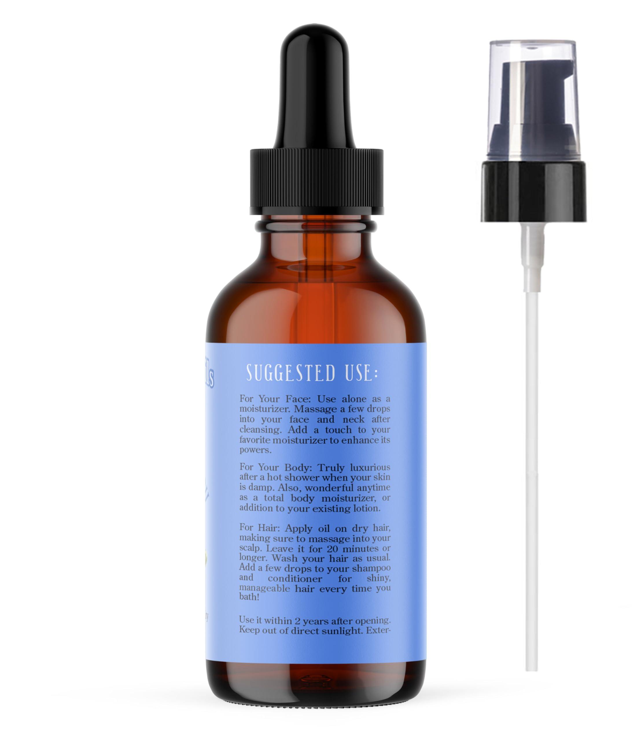 Natural Born Oils Natural Born Oils Borage Seed Oil, 16oz, Organic, Cold-Pressed, Carrier Oil, High GLA, Vitamins & Minerals, Deep Skin Nourishment, Hair Vitality