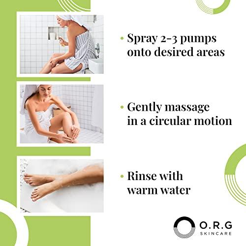 O.R.G. Skincare ORG Body Scrub Deep Gel Exfoliator for Glowing and Smooth Skin - Korean Exfoliating Peel Skincare - Natural Cruelty Free Formulation for Sensitive Skin 6oz