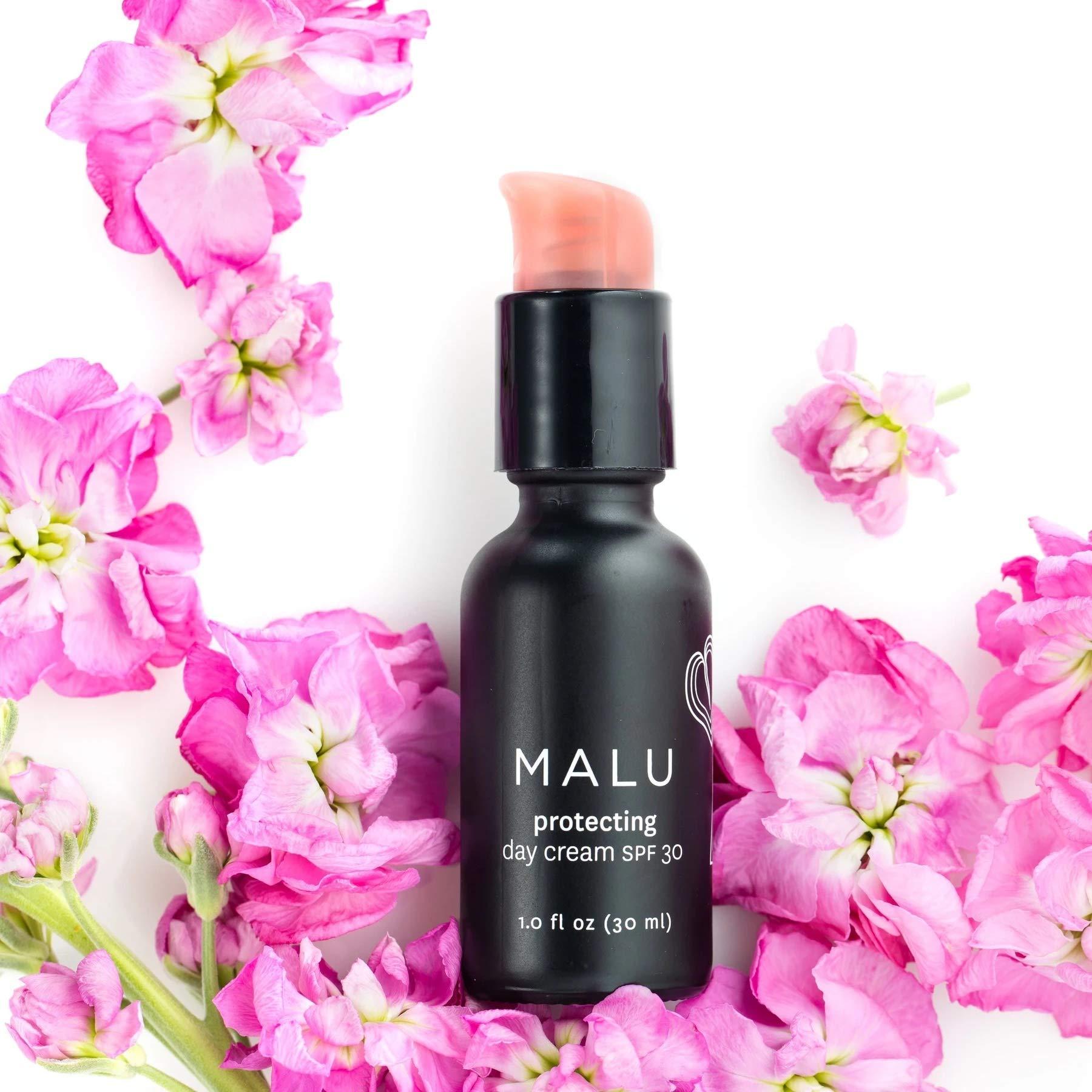 Honua Hawaiian Skincare Honua Skincare, Malu Protecting Day Cream with Reef-Safe SPF30 Mineral Zinc Oxide for Broad Spectrum, non-whitening sun protection