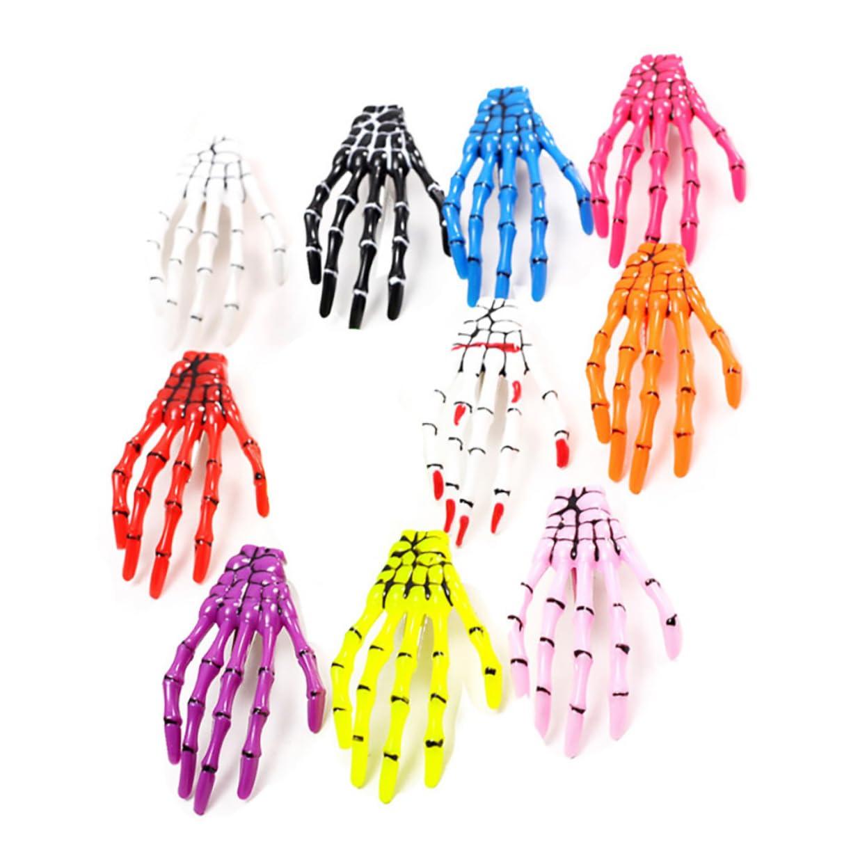 Didiseaon Didiseaon 6 Pcs Skeleton Hair Clip Creative Hair Women Hair Pin Hairclip Halloween Barrette Halloween Hair Clip Skeleton Barrette Women Hair Clip Hair Clips Miss Personality Headgear
