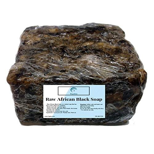 Kyabo Raw African Black Soap 10 lb. - 100% Pure Natural Organic From Ghana | Body Wash, Face Cleanser, Hair & Soap Bulk