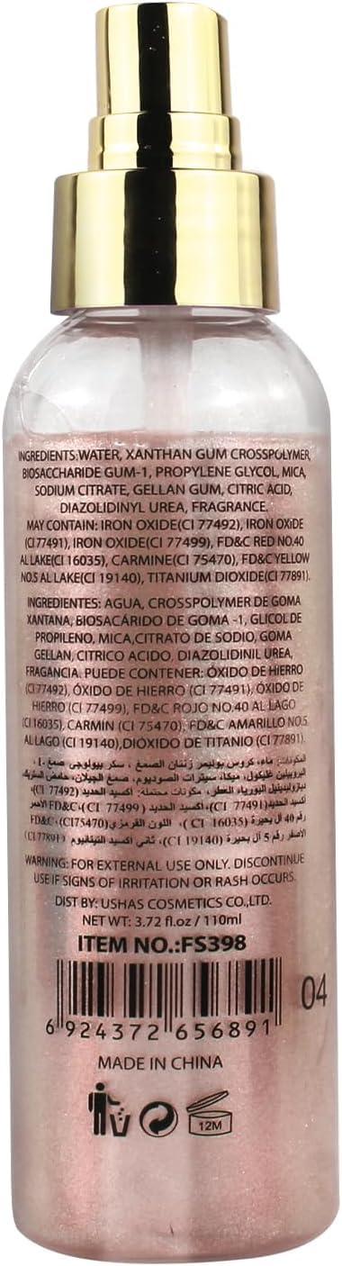 SOVONCARE SOVONCARE Hair and Body Glitter Spray Instantly, Face Glitter Hairspray Body Shimmer Powder add Sparkly Shimmery Glow for Women Hair, Skin, Clothing Quick Drying, Non-Sticky 4.7 oz Copper