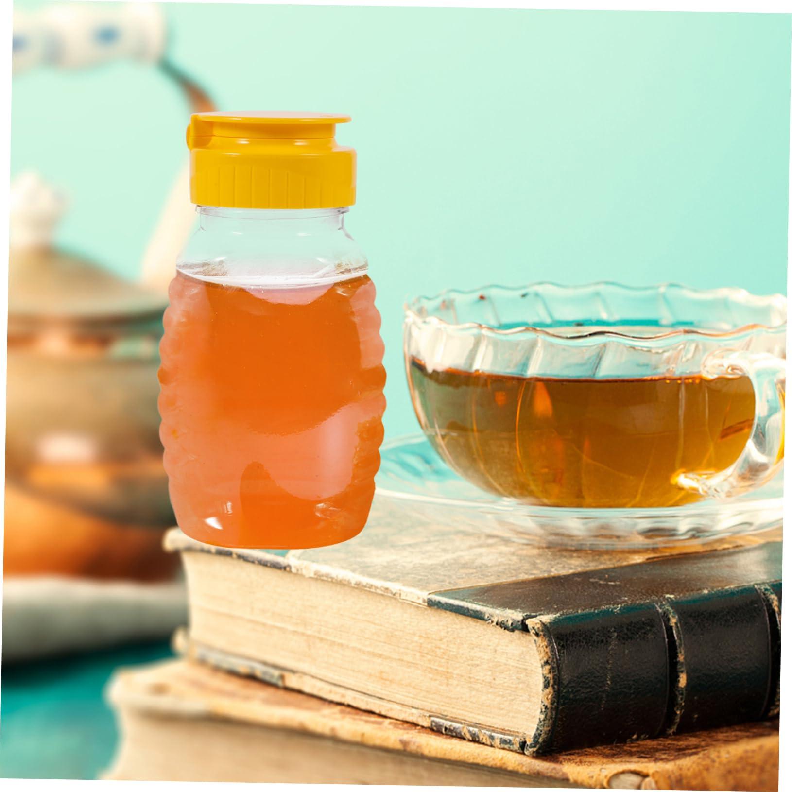 Mipcase Mipcase 2pcs Honey Squeeze Bottle Honey Jar Salad Squeeze Bottle Squeeze Honey Containers Sugar Bottle Jam Dispenser Bottles Empty Honey Bottles Syrup Bottles Transparent Plastic re-usable