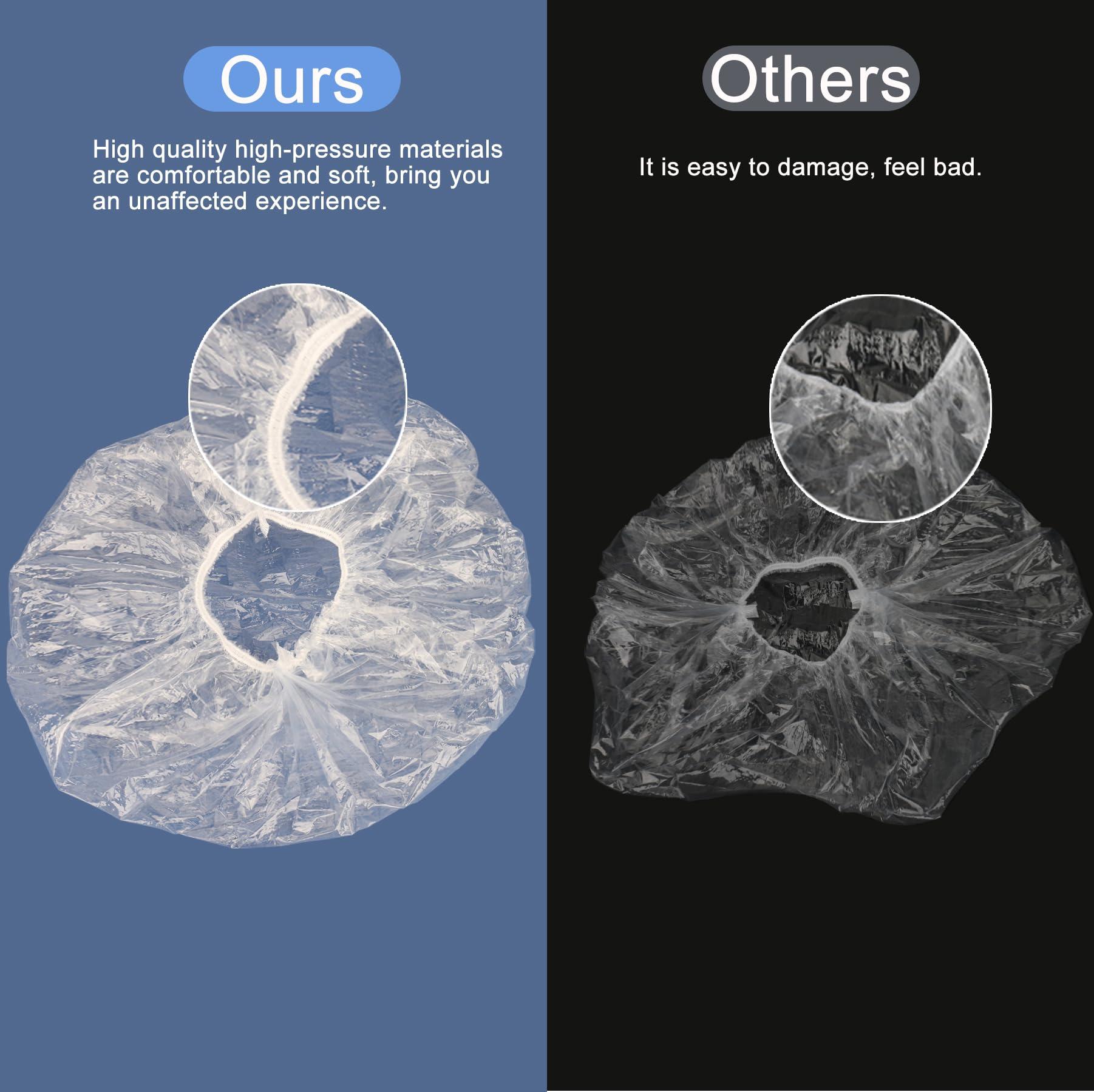 Ceizioes 150 PCS Upgrade Disposable Shower Caps. Ceizioes Waterproof Hair Bath Caps. Thickening Shower Cap for Women Kids Girls. Hotel and Hair Salon. Travel Spa. Home Use Beauty Salon