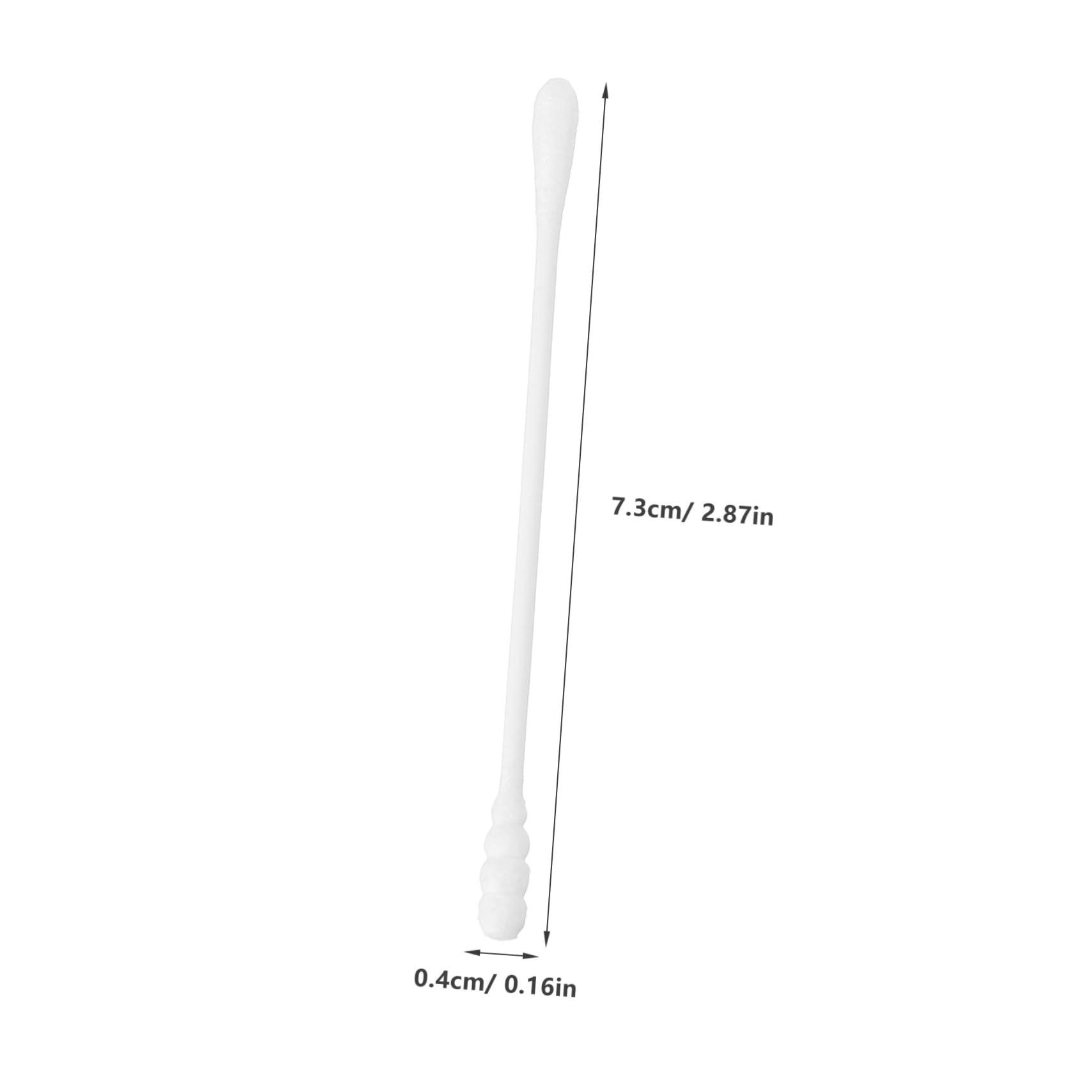 Beatifufu Beatifufu 600 Pcs Care Buds Swabs Organic Cotton Balls Earbuds Cotton Swabs for Amaz on Organic Cotton Pads Ear Swabs Buds Swabs with 2 Different Heads Amezon White