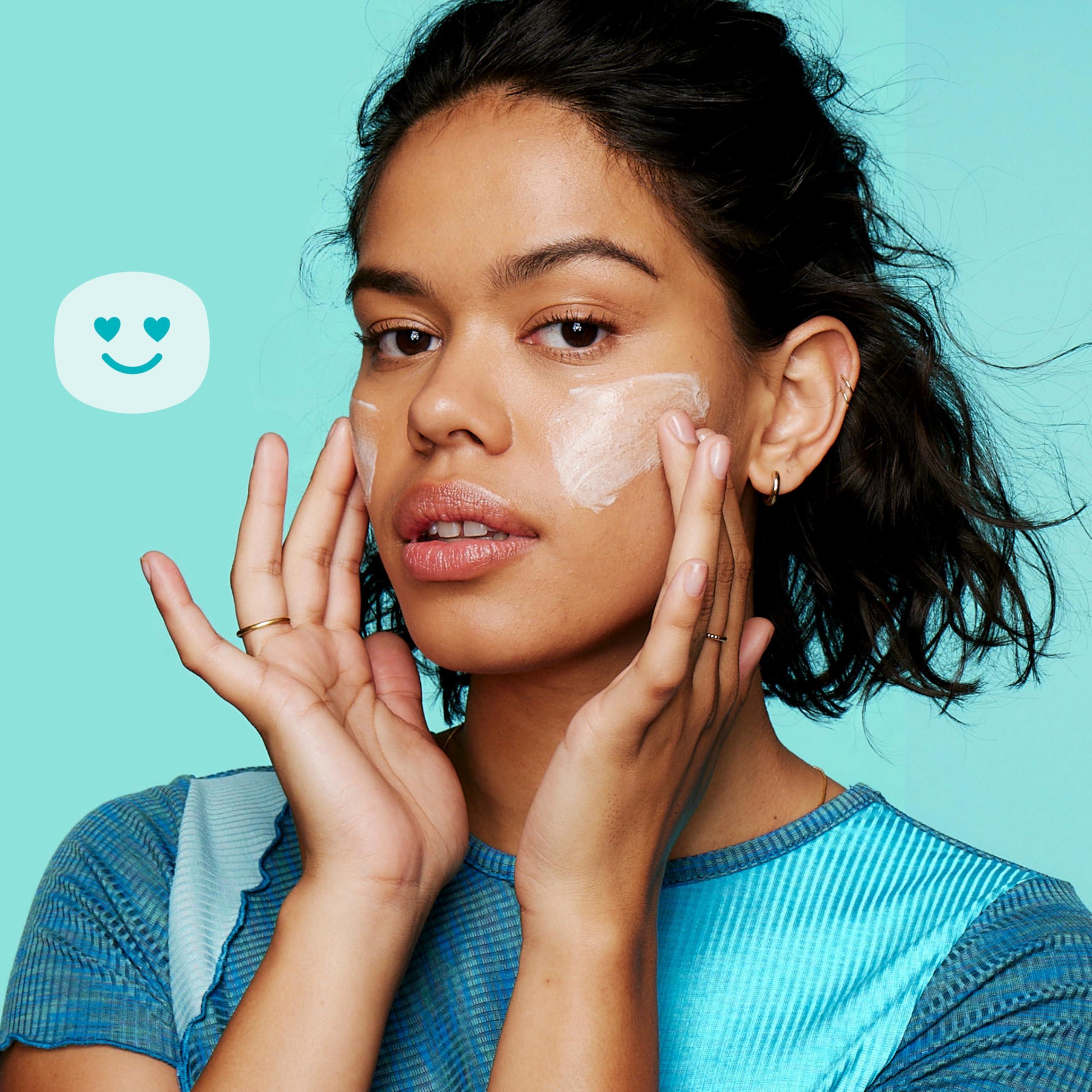 Clean & Clear Clean & Clear Oil-Free Deep Action Cream Facial Cleanser, Cooling Daily Face Wash for Deep Pore Cleansing of Acne-Prone Skin, 6.5 oz (Pack of 2)