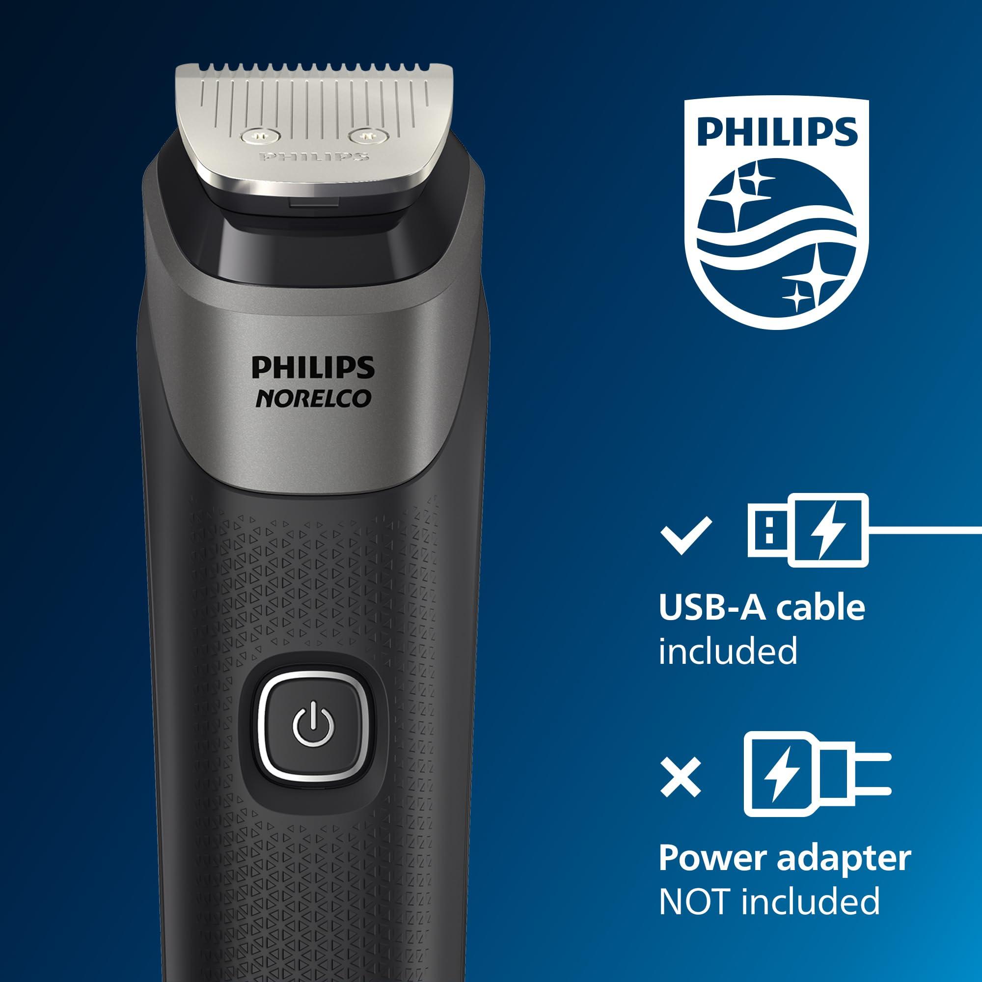 Philips Norelco Philips Norelco Multigroom 5000 Series, All-in-One Trimmer, Beard Trimmer and Hair Clipper, 18-Piece Men's Grooming Kit for Beard, Face, Nose, Ear, Body, with Titanium Blades, Travel Pouch, MG5970/49